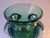 Sommerso Murano Glass Vase in Blue and Green, 1990s For Sale - Image 3 of 8