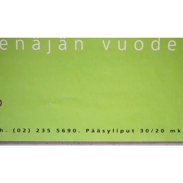 1997 Finnish Exhibition Poster - Chagall Ja Venäjän Vuodet ("Chagall and the Russian Years") For Sale - Image 4 of 4