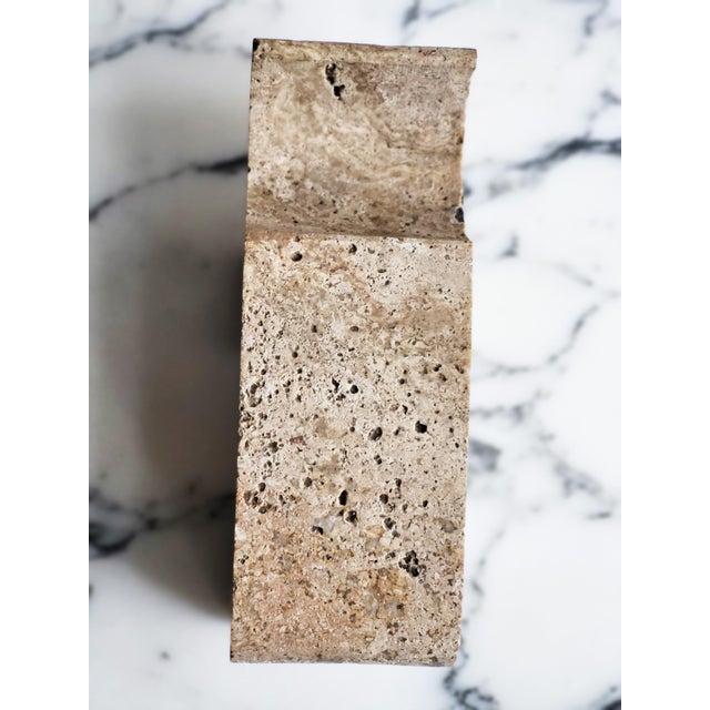 Beige Travertine Rhino Sculpture by Enzo Mari for Fratelli Mannelli, 1970s For Sale - Image 8 of 11