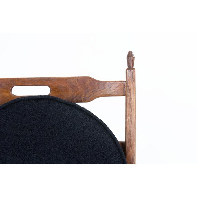 Wood Set of Vintage Armchairs in Oak and Terry Fabric, 1950 For Sale - Image 7 of 14