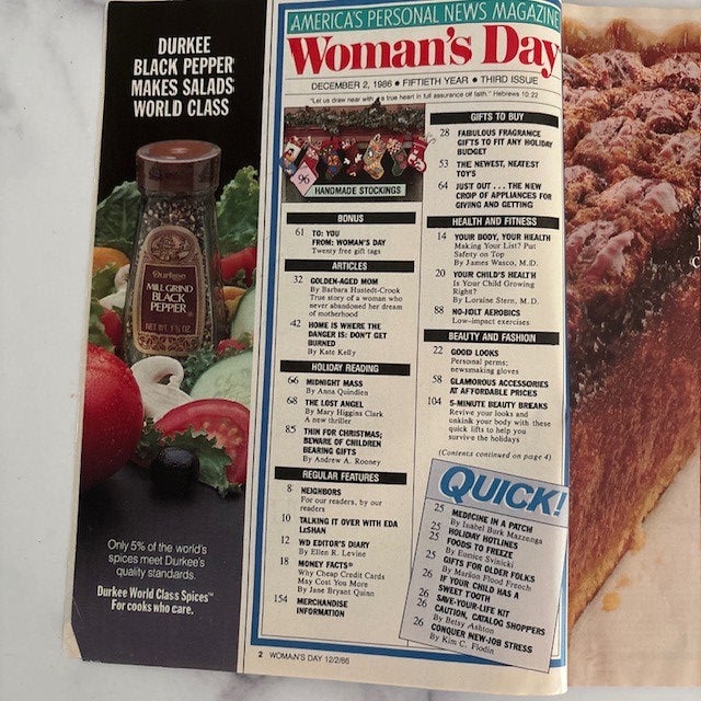 Vintage 1980s Woman's Day Magazine Holiday Christmas For Sale - Image 4 of 6