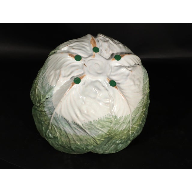 Mid 18th Century French Faience Tromp l'Oeil Strasbourg Factory Cabbage Tureen and Cover For Sale - Image 14 of 18