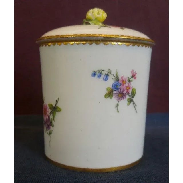 Ceramic 18th Century French Porcelain Jar with Cover For Sale - Image 7 of 11
