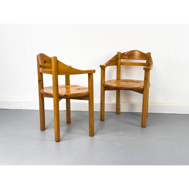 Wood Pine Dining Chairs in the style of Rainer Daumiller, 1970s, Set of 6 For Sale - Image 7 of 18