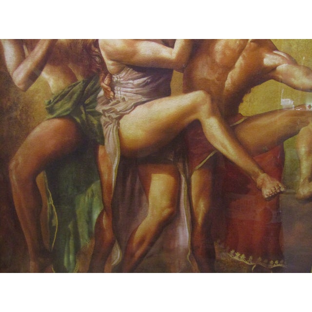 Wood 1990s Framed Tomasz Rut “Bacchanal” Signed Limited Edition Giclee, 16/150 For Sale - Image 7 of 13