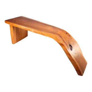 Modern One Slab Water Fall Living Edge Console Table 42