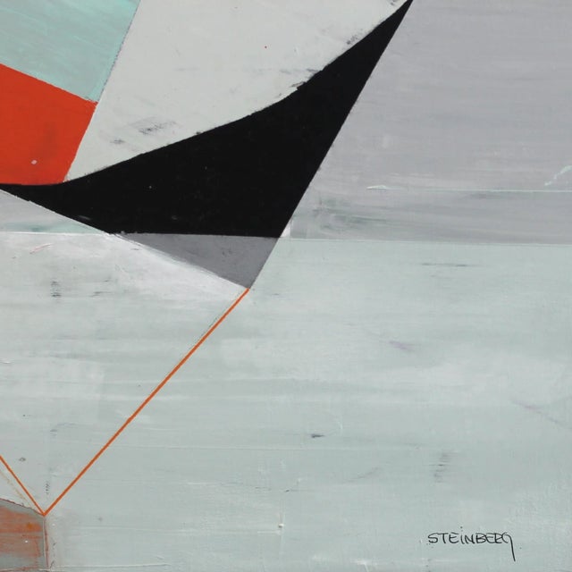 Abstract "Dynamic Tension 3" Original Artwork by Heny Steinberg For Sale - Image 4 of 10