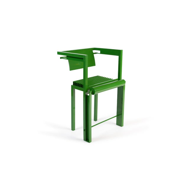Robert Whitton Prototype Chair #2 in Green For Sale In Phoenix - Image 6 of 6