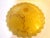 This is a beautiful ceiling mount European or American variegated amber glass shade in soft yellow with scalloped edge. It...