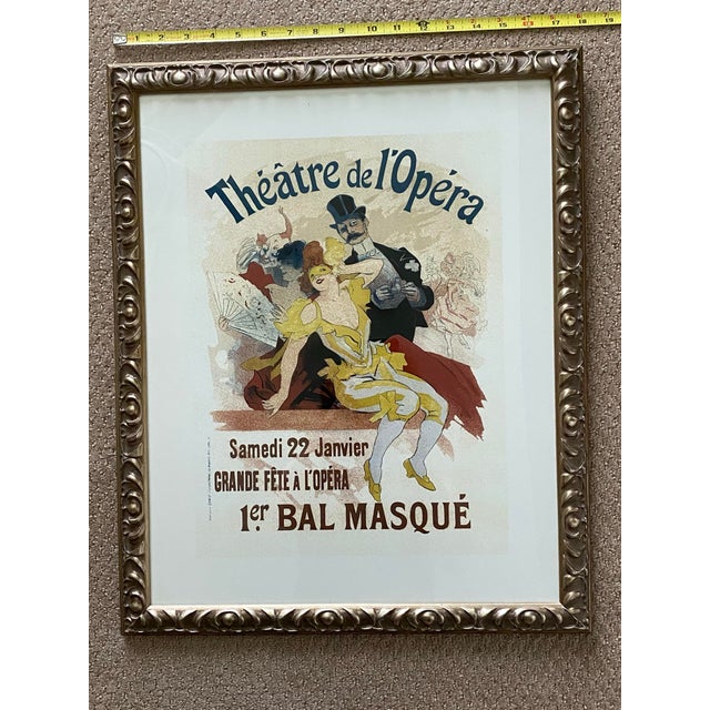 Framed Vintage Jules Cheret Theatre De l'Opera Poster For Sale In Baltimore - Image 6 of 11