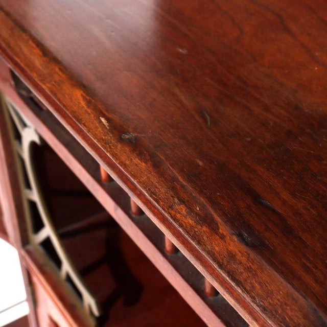 Antique Aesthetic Movement Carved Cherry Etagere Unsigned C1880 For Sale - Image 15 of 16