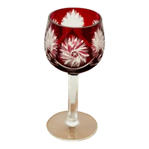 Vintage Hungarian Crystal Wine Glass