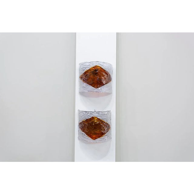 Murano Sconces, Italy, 1960s, Set of 2 For Sale - Image 4 of 7