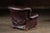 Brown Tufted Churchill Style Recliner With Ottoman in Oxblood For Sale - Image 8 of 15