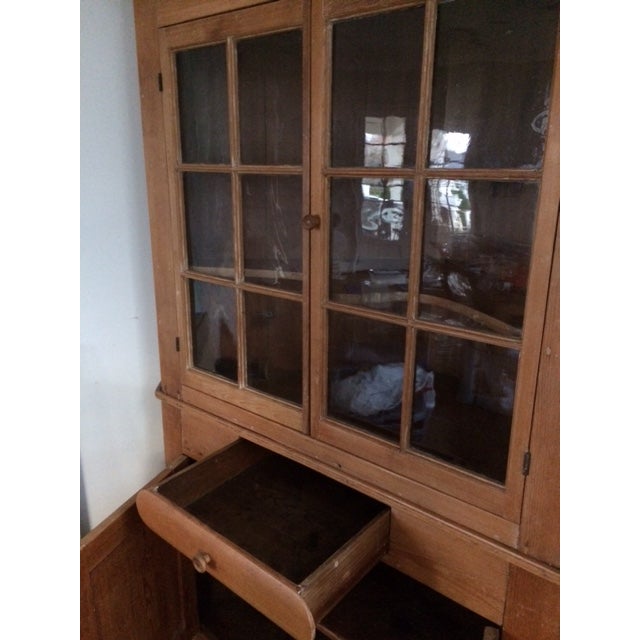 American Antique Pine Corner Cupboard For Sale - Image 9 of 10