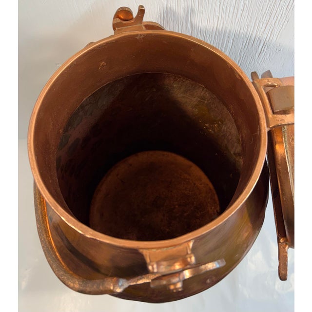 Vintage Copper Milk Can Umbrella Stand For Sale In Dallas - Image 6 of 10