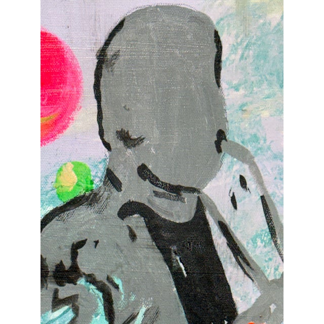 Jazz Artwork With Fluorescent Accents, Artist Unknown For Sale - Image 4 of 12