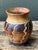 Vintage Handcrafted Ceramic Vase With Wave Motif For Sale - Image 12 of 15