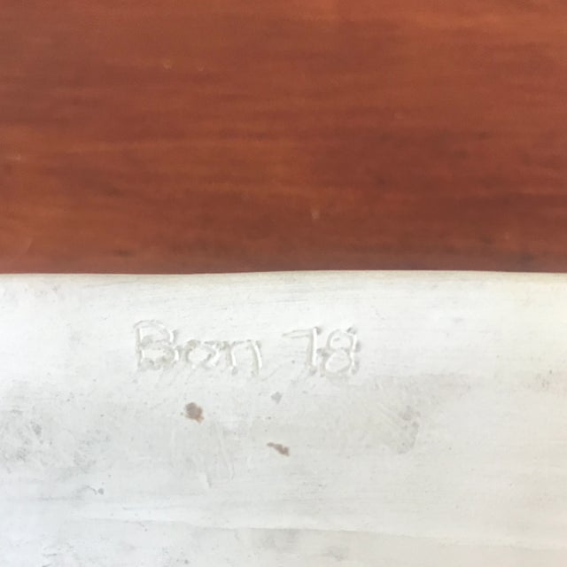 Signed 1970s Folk Art Studio Pottery Figurative Moose Soap Dish For Sale - Image 4 of 10