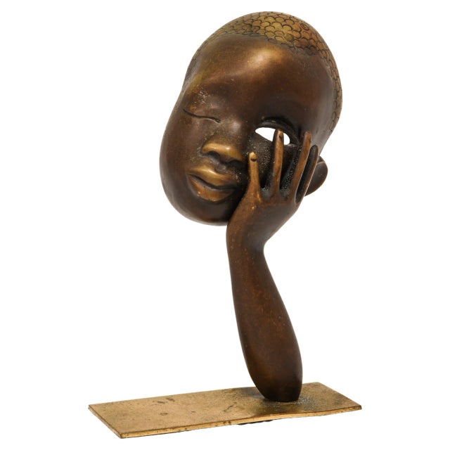 1950s Sculpture in Brass by Karl Hagenauer, 1950s For Sale - Image 5 of 5
