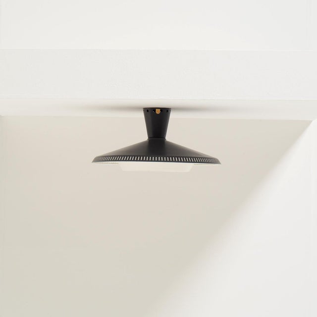 Mid-Century Modern NB-93 Flush Mount by Louis Kalff for Philips, 1950s For Sale - Image 3 of 10