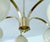 Art Deco Opaline Glass and Brass Pendant Light, 1950s For Sale - Image 14 of 15