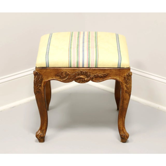 Mid 20th Century Walnut French Country Bench Footstool - A For Sale - Image 4 of 8