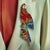 Red Vintage Lunch at the Ritz Macaw Parrot Brooch Moveable Enamel Statement Pin For Sale - Image 8 of 13
