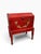 19th Century Antique Swedish Folk Art Hand Painted Trunk on Stand For Sale - Image 5 of 6