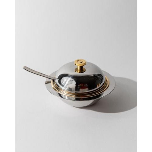 Vintage Stainless Steel Salad Bowls with Lids, 1980s, Set of 2 For Sale - Image 3 of 11