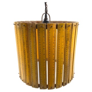 Modern Artisanal Rulers Shaped Ceiling Lamp, France, 1960s For Sale