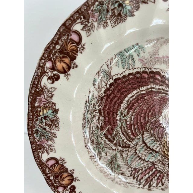 Lovely Thanksgiving Dish by Johnson Bros. Scalloped detail on the inside. Marked on underside - Johnson Bros - Autumn...