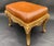 Gold Pair of Italian Gilt-Wood Benches With Brown Leather Upholstery, 20th Century. For Sale - Image 8 of 9