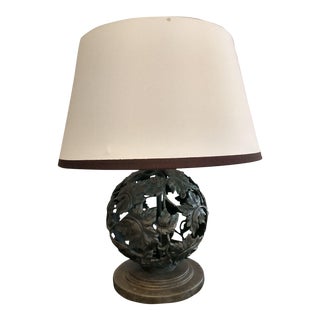Baker's Peony Accent Table Lamp From the Laura Kirar Collection For Sale