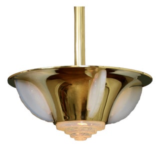 Art Deco Pendant Lamp in the style of Jean Perzel, 1930s For Sale