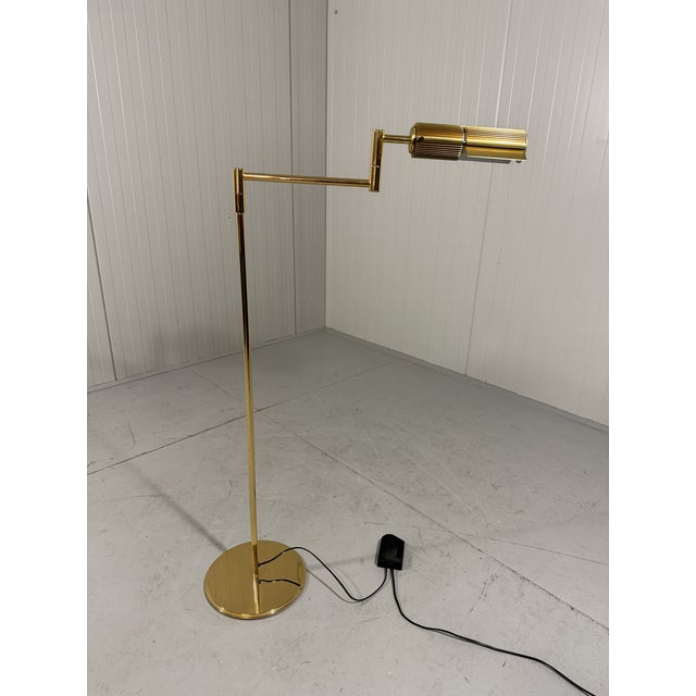 Brass Haloprofil 878HR Floor Lamp by Viktor Frauenknecht for Swisslamps International, 1970s For Sale - Image 9 of 18