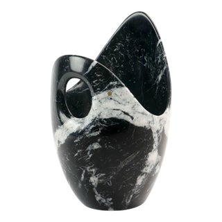 Champagne Cooler in Marquina Marble by Barberini & Gunnell For Sale