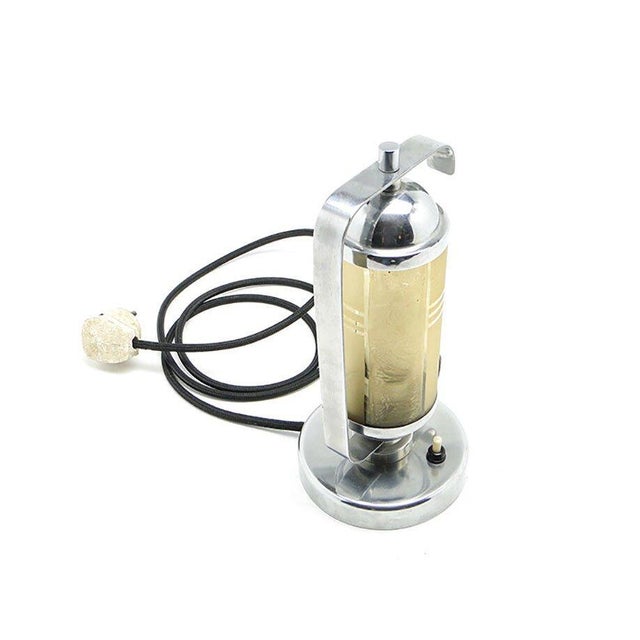 1920s Art Deco Table Lamp, Former Czechoslovakia, 1920s For Sale - Image 5 of 16