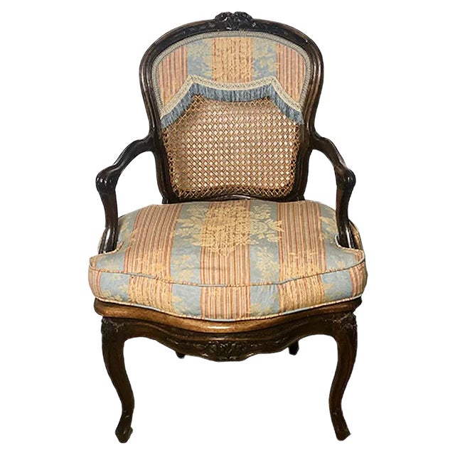 Set of Louis XV Walnut Cabriolet Armchairs For Sale