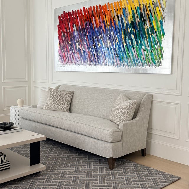 Like New Clive Daniel Bench Seat Sofa For Sale In Washington DC - Image 6 of 9