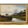 Mountain Lake in Spring Oil Painting of the Scottish Highlands by British Artist by British Artist, Andrew Grant Kurtis...