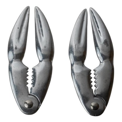 Vintage Silver Plated Lobster Cracker, 1960s, Set of 2 For Sale