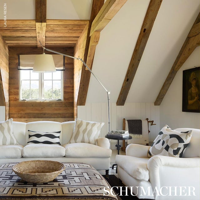 SAMPLE - Schumacher Conrad Fabric In Dune For Sale In New York - Image 6 of 6