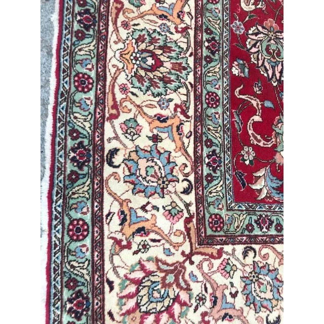 Textile Large Vintage Tabriz Rug For Sale - Image 7 of 16