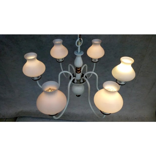 Vintage Chandelier & Table Lamp, 1970s, Set of 2 For Sale - Image 14 of 18