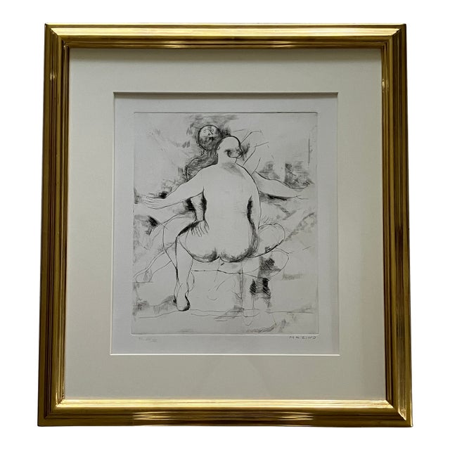Marino Marini Original Etching, Rare Edition of Only 20. Signed, Framed, Numbered Xiv/Xx For Sale