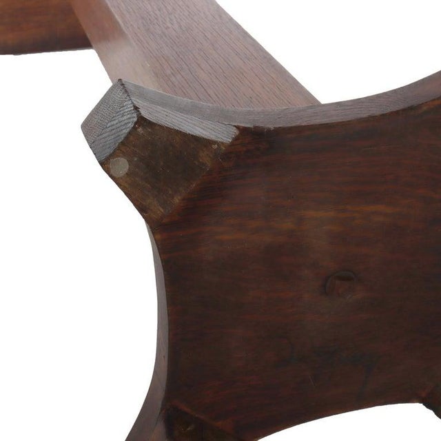 Antique Stickley School Arts & Crafts Mission Oak Plant Stand C1920 For Sale - Image 10 of 13