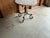 2000 - 2009 Kreiss Iron Table With Travertine Top For Sale - Image 5 of 6