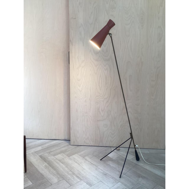 Gold Floor Lamp from Asea, 1950s For Sale - Image 8 of 10