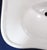 Large 36" Wide White Porcelain Console Sink With Porcelain Legs For Sale - Image 9 of 18